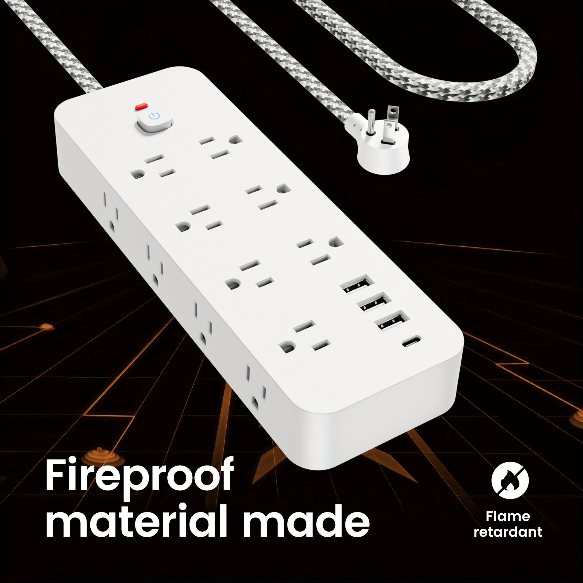 Multi-Side Power Strip with USD